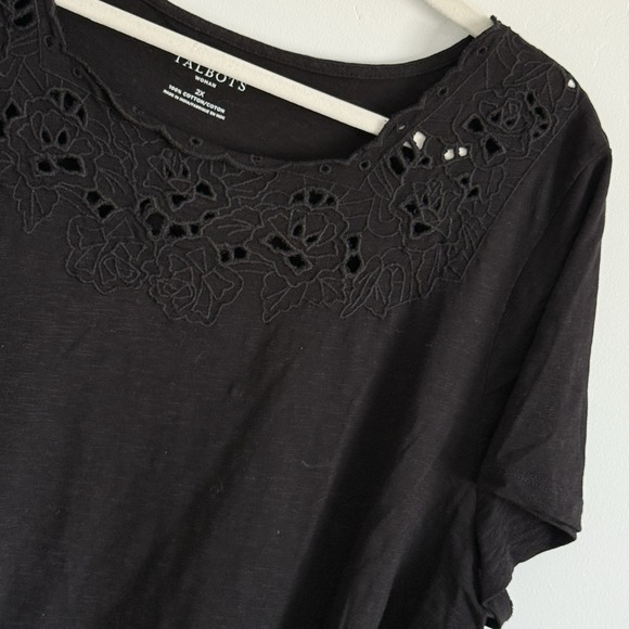 Talbots Top Womens 2X Casual Comfort Beach Resort Cotton Minimalist - Picture 1 of 7